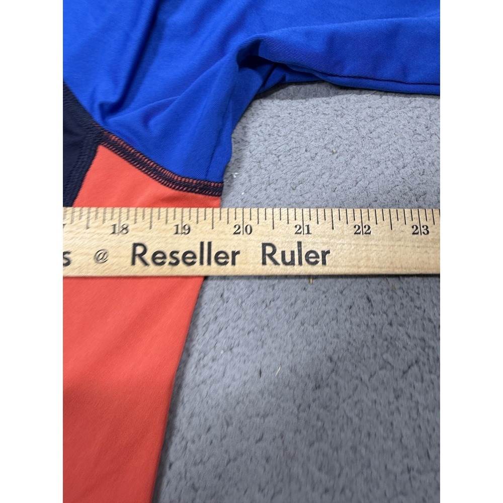 Ralph Lauren RLX Pullover Mens Medium Navy Colorblock 1/4 Zip Long Sleeve Golf - Picture 6 of 8